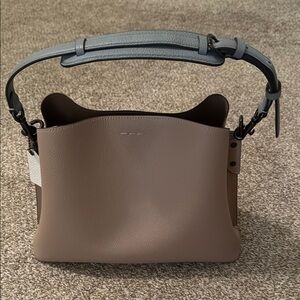 Elegant Tan and Gray Women's Bag